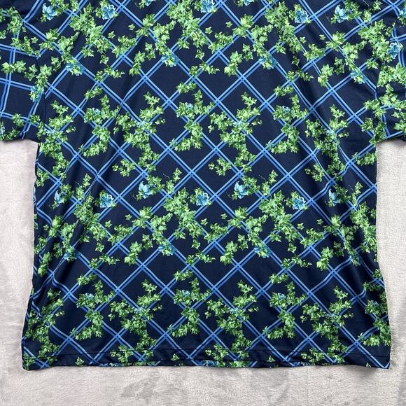 Tuckernuck Sport Athletic Top Women's Large Ivy Blue Green Short Sleeve Stretch - Picture 12 of 14